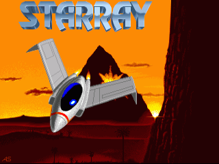 StarRay title screen for Amiga